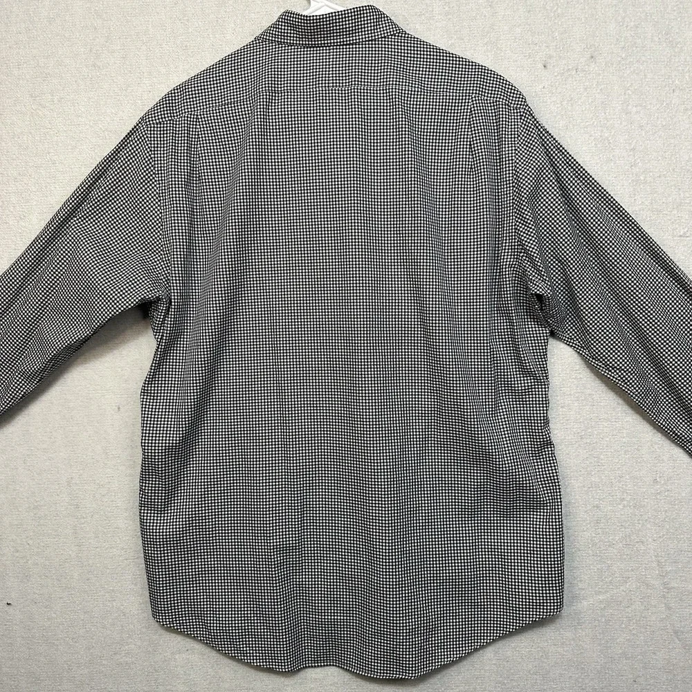 Polo Ralph Lauren Men's Large ButtonUp Long Sleeve Shirt Black & White Checkered